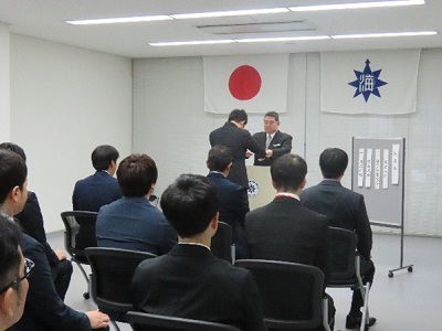 令和7年度　水先コース（一級進級）修了式を挙行